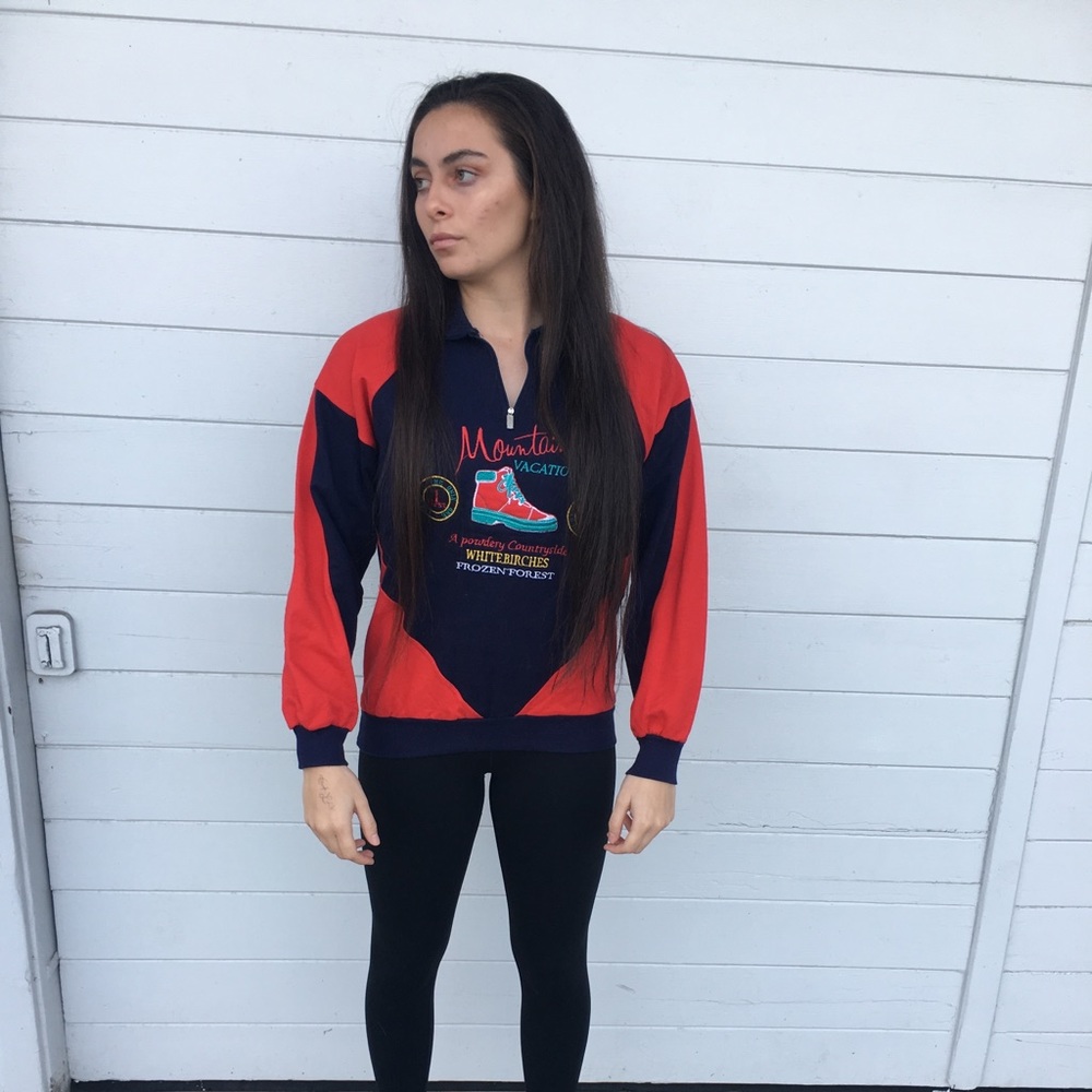 Retro sweater mountain designs